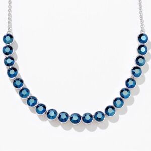 Touchstone Crystal Glimmer Necklace - blue